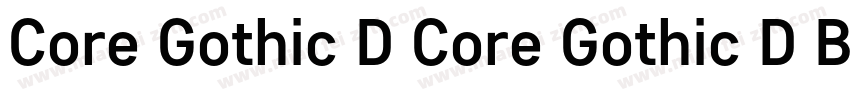 Core Gothic D Core Gothic D Bd字体转换